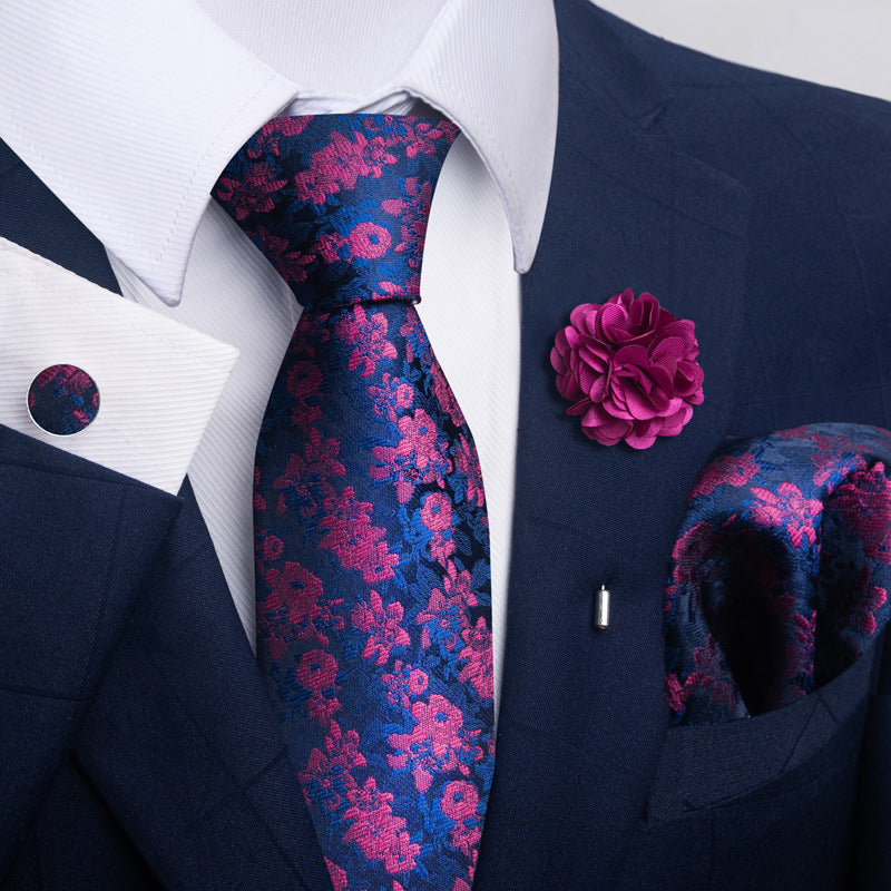 Costume cravate homme Pocket Square Combo 8