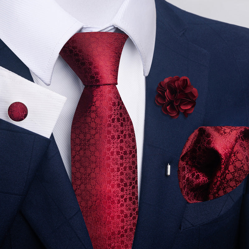 Costume cravate homme Pocket Square Combo 8