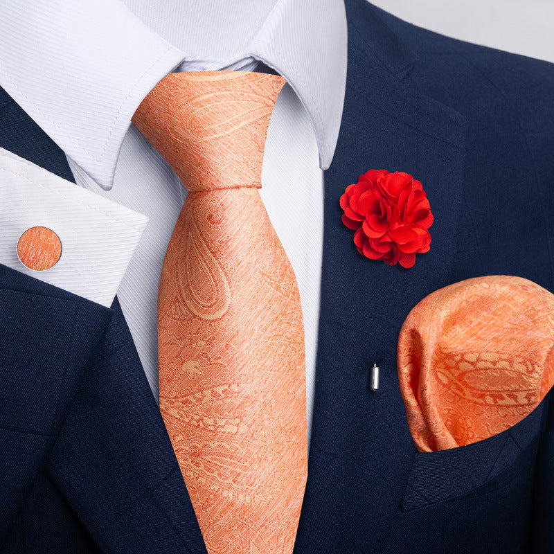 Costume cravate homme Pocket Square Combo 8