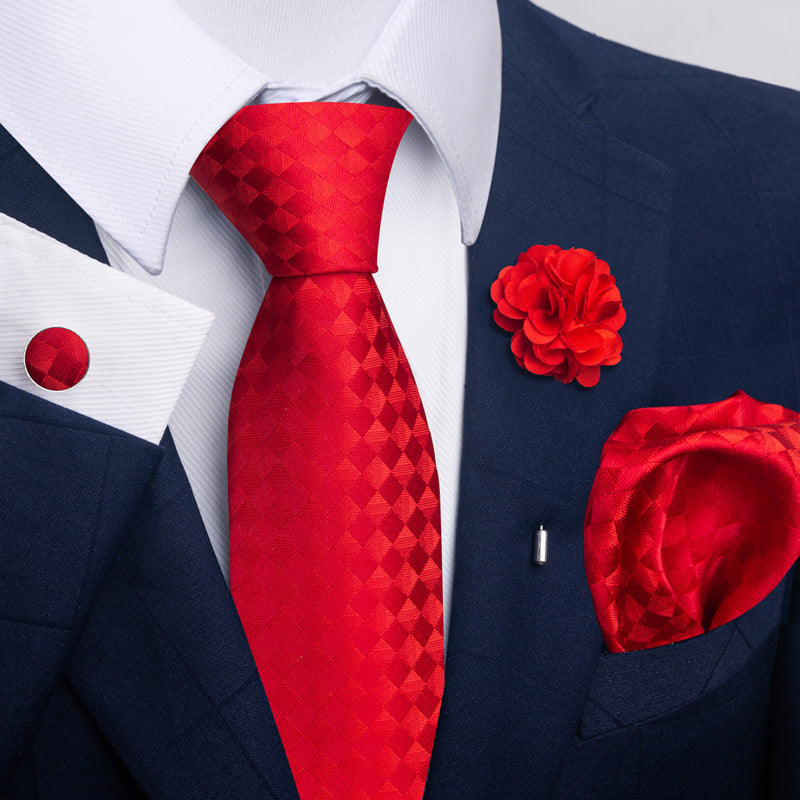Costume cravate homme Pocket Square Combo 8