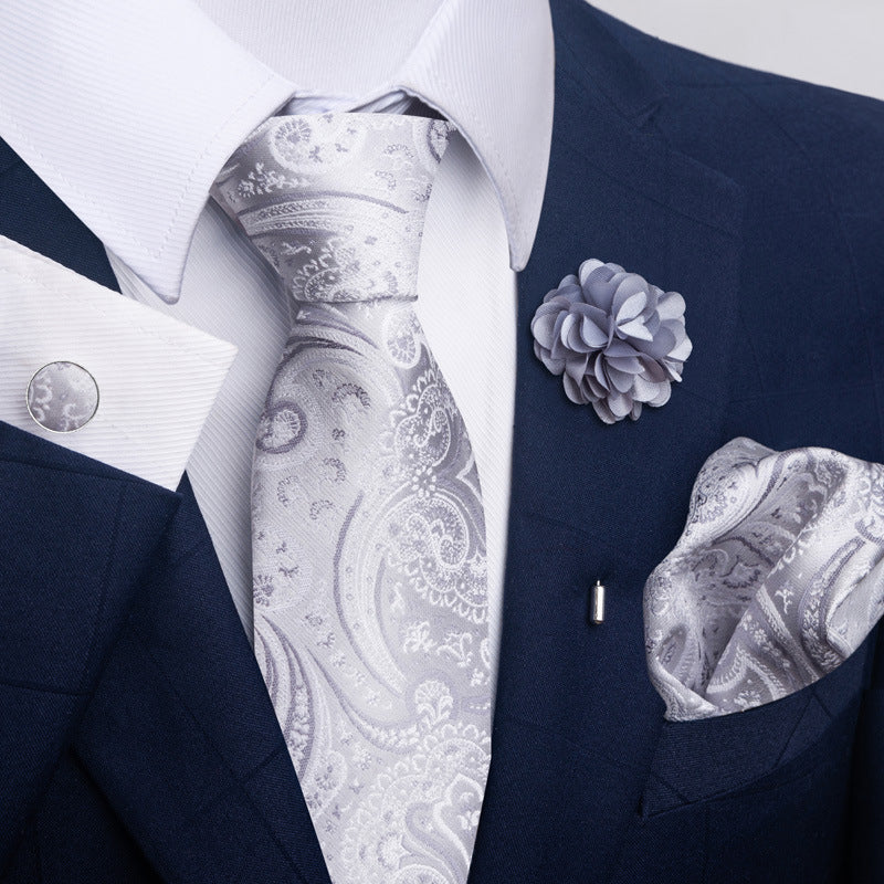Costume cravate homme Pocket Square Combo 8