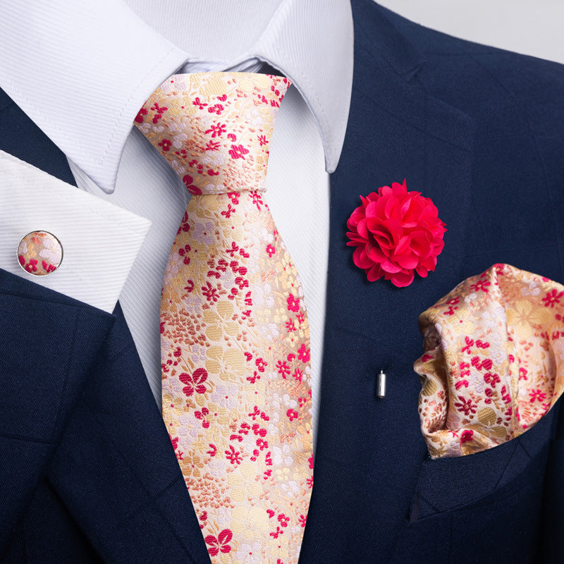 Costume cravate homme Pocket Square Combo 8