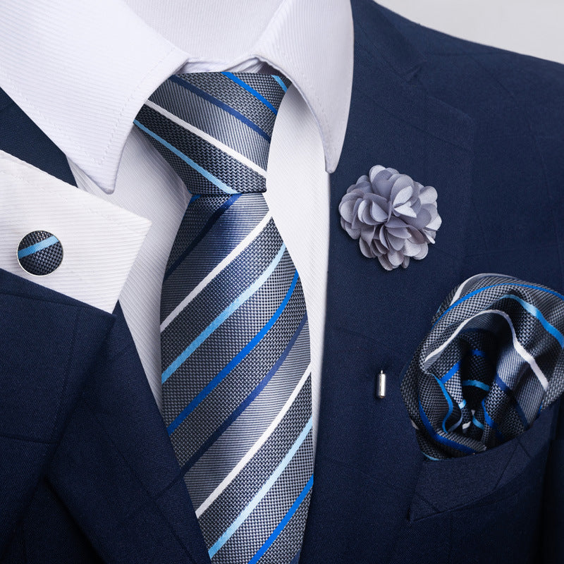 Costume cravate homme Pocket Square Combo 8