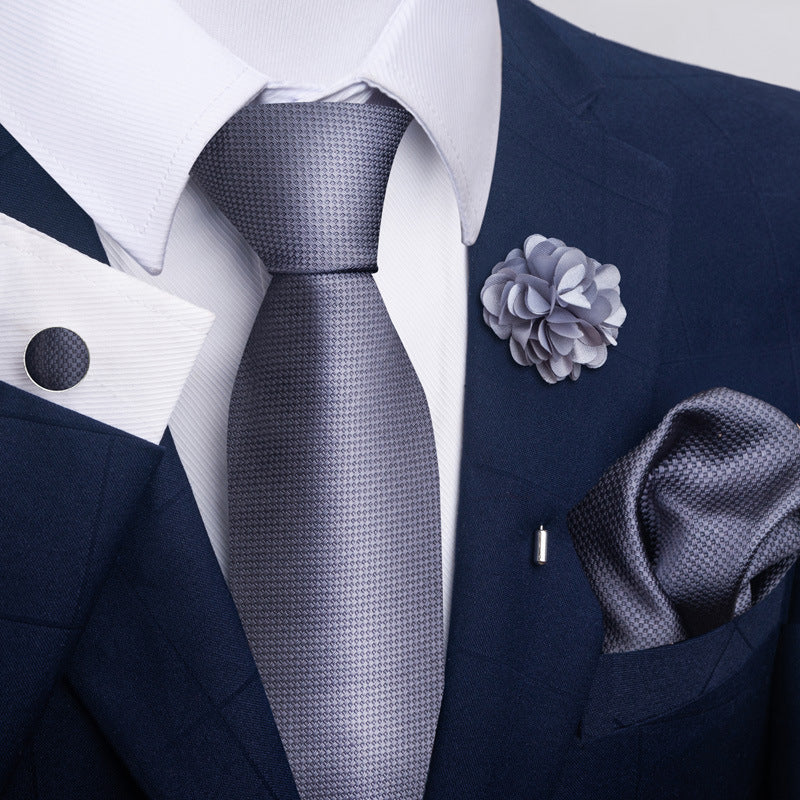 Costume cravate homme Pocket Square Combo 8