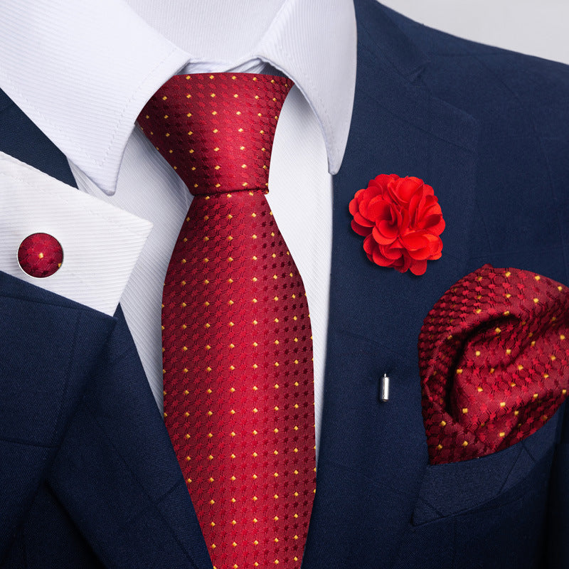 Costume cravate homme Pocket Square Combo 8