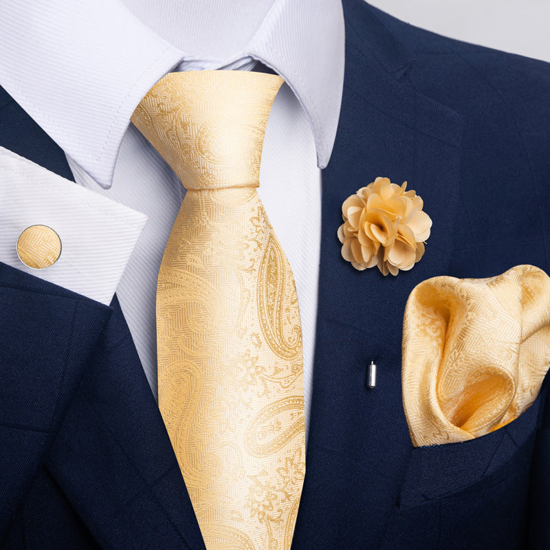 Costume cravate homme Pocket Square Combo 8