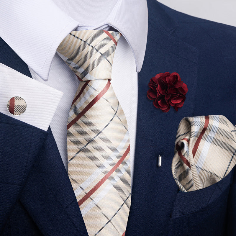 Costume cravate homme Pocket Square Combo 8