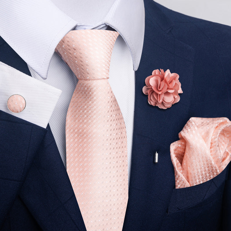 Costume cravate homme Pocket Square Combo 8