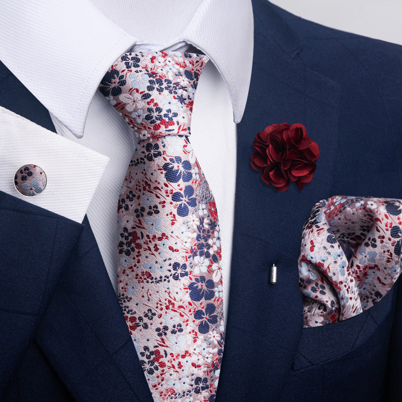 Costume cravate homme Pocket Square Combo 8