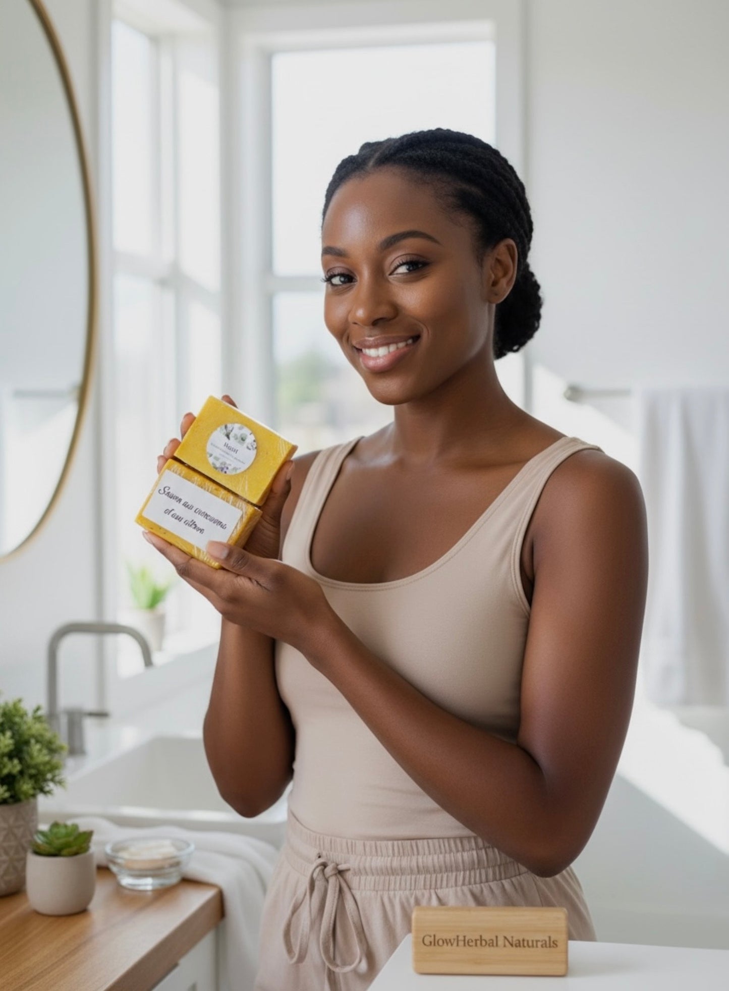 Soin Savon anti acne  au Miel et  au citron de Curcuma