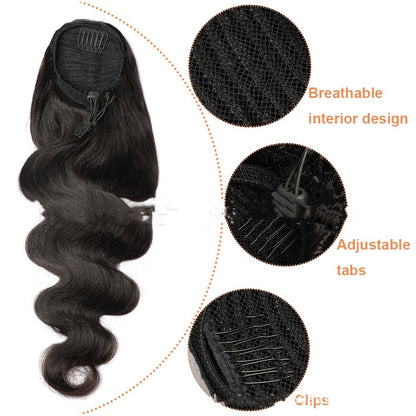 extensions Ponytail de cheveux humains wave