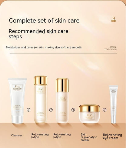 Ensemble de cinq pièces de luxe de couleur de verre Mylinsha pour le rajeunissement de la peau