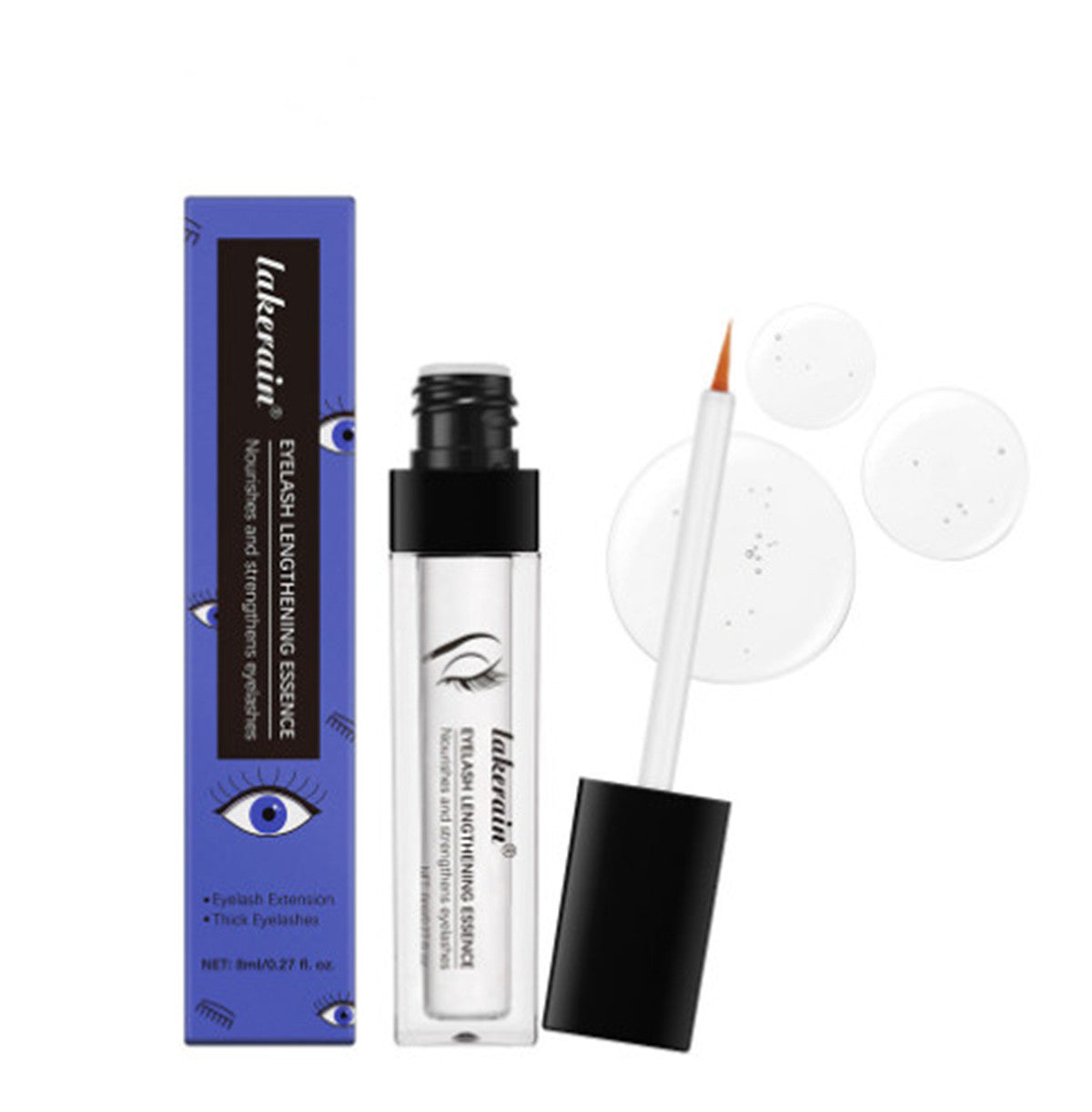 Huile nourrissant naturelle pour des cils épais