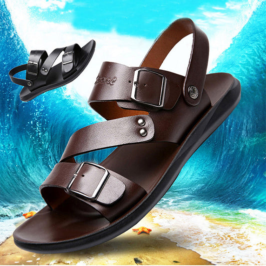 Sandales Hommes cuir Confortable pour été