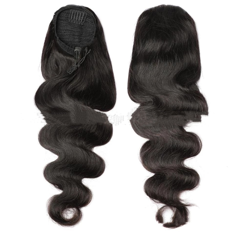 extensions Ponytail de cheveux humains wave