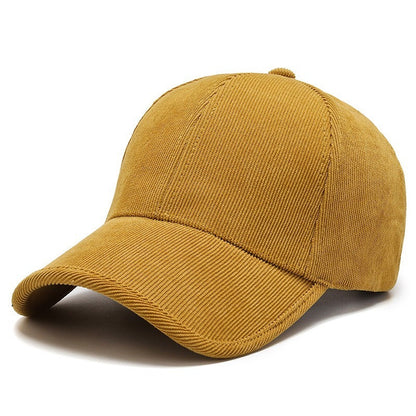Casquette en velours côtelé quatre saisons Casual Tout assort