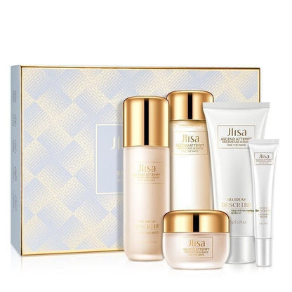Ensemble de cinq pièces de luxe de couleur de verre Mylinsha pour le rajeunissement de la peau