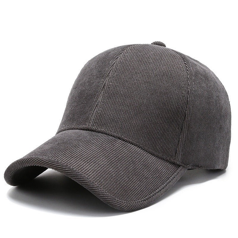 Casquette en velours côtelé quatre saisons Casual Tout assort