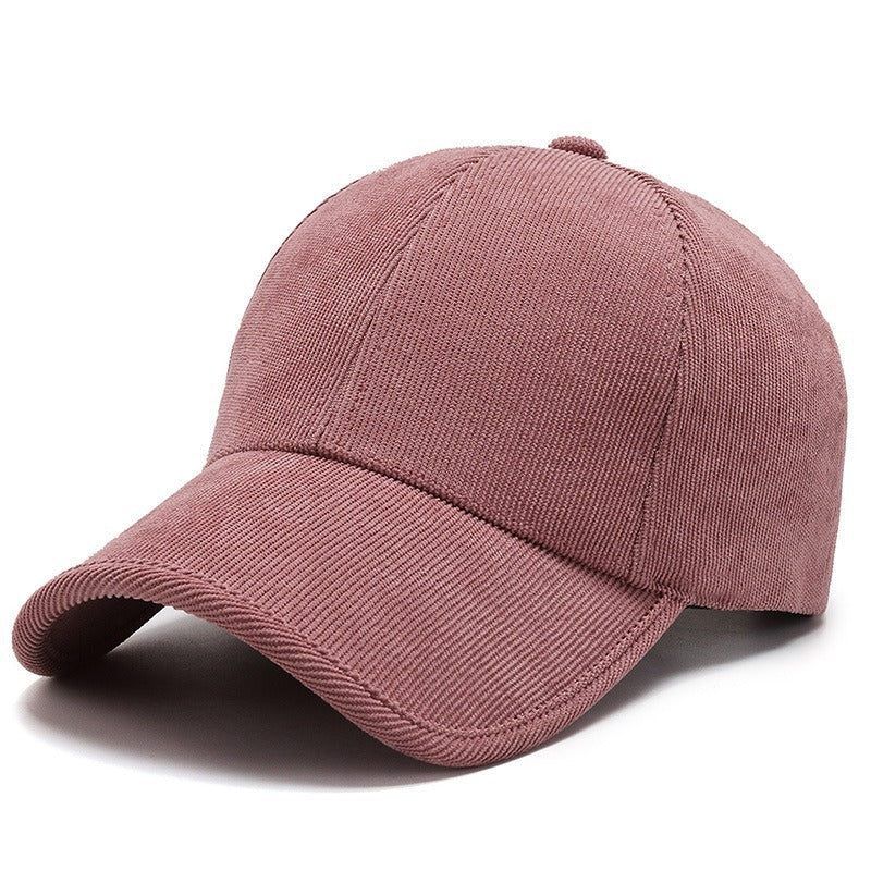 Casquette en velours côtelé quatre saisons Casual Tout assort