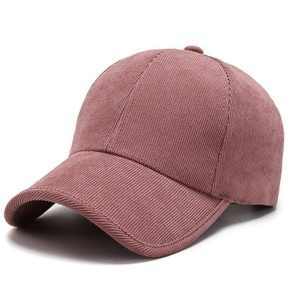 Casquette en velours côtelé quatre saisons Casual Tout assort